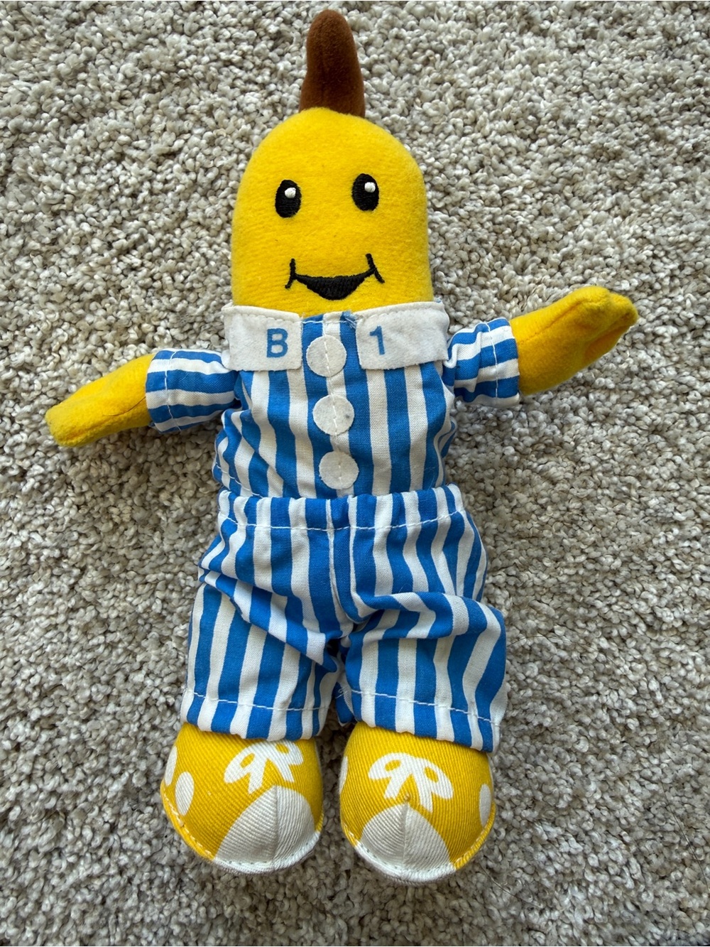 Tomy Bananas in Pajamas plush toy from 1995.